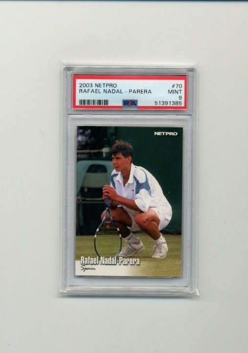 2003 Netpro #70 Rafael Nadal RC PSA 9 - 21 Grand Slam