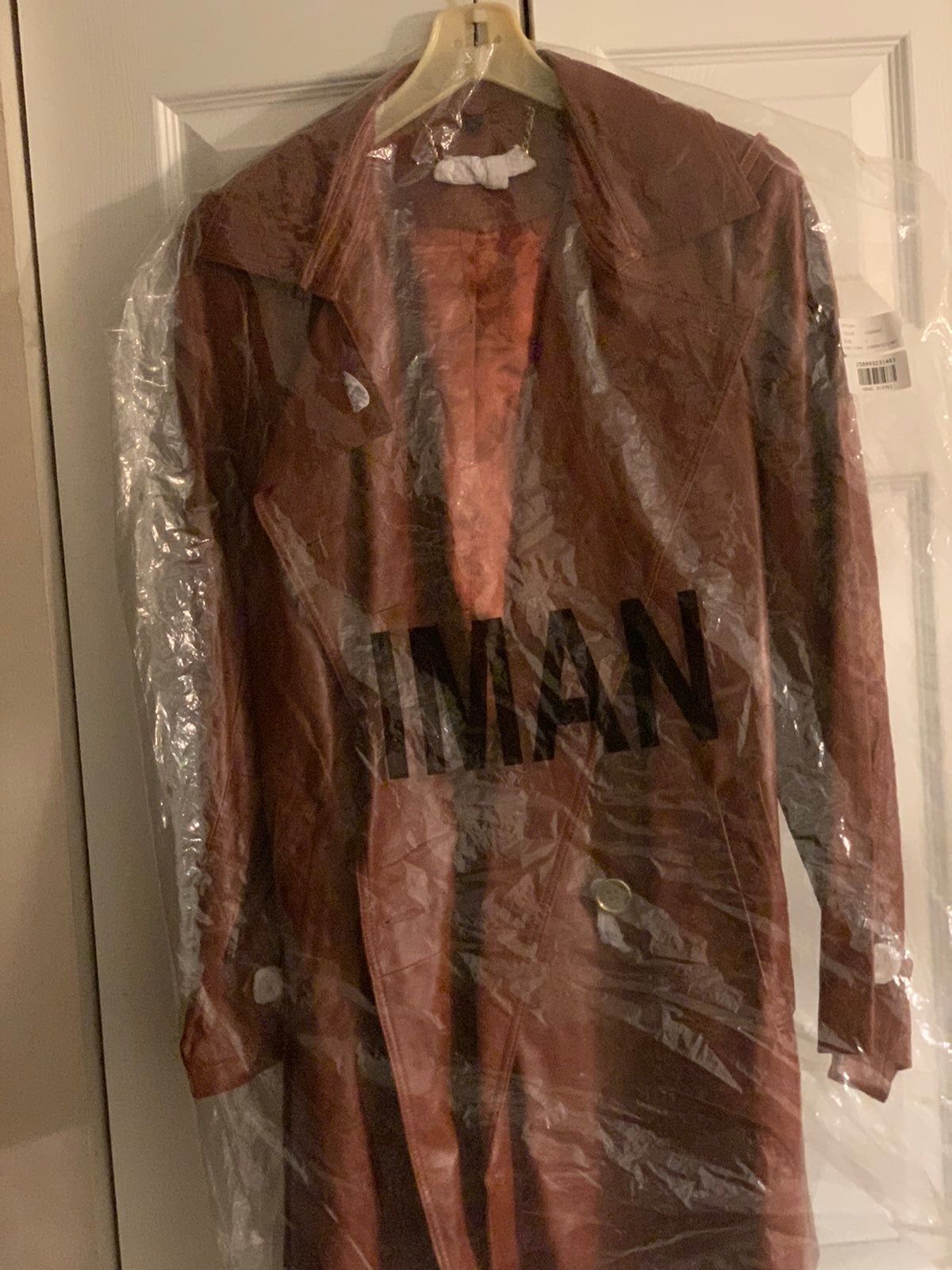 Leather Belted Trench Coat