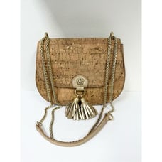 Lilly Pulitzer Sirena Crossbody Bag Cork Gold Strap