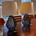 Pear Shaped Woven Rattan Table Lamp W/ Shade