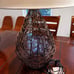 Pear Shaped Woven Rattan Table Lamp W/ Shade