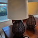 Pear Shaped Woven Rattan Table Lamp W/ Shade