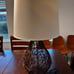 Pear Shaped Woven Rattan Table Lamp W/ Shade
