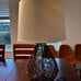 Pear Shaped Woven Rattan Table Lamp W/ Shade