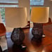 Pear Shaped Woven Rattan Table Lamp W/ Shade