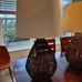 Pear Shaped Woven Rattan Table Lamp W/ Shade