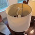 Pear Shaped Woven Rattan Table Lamp W/ Shade