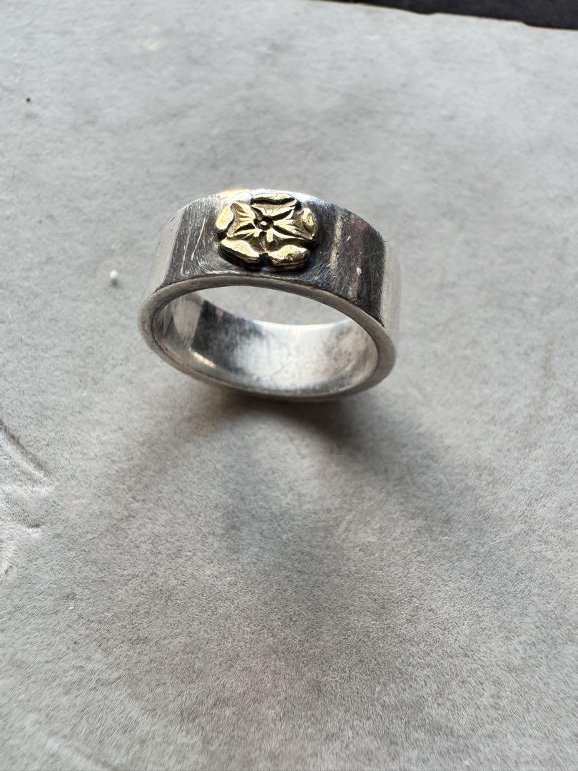 Goro's Flat Ring with Rose, Size 17