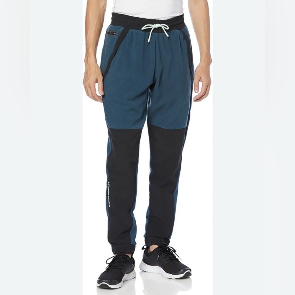 Under Armour Rush Fleece Drawstring Gym Training Workout Track Jogger Pants