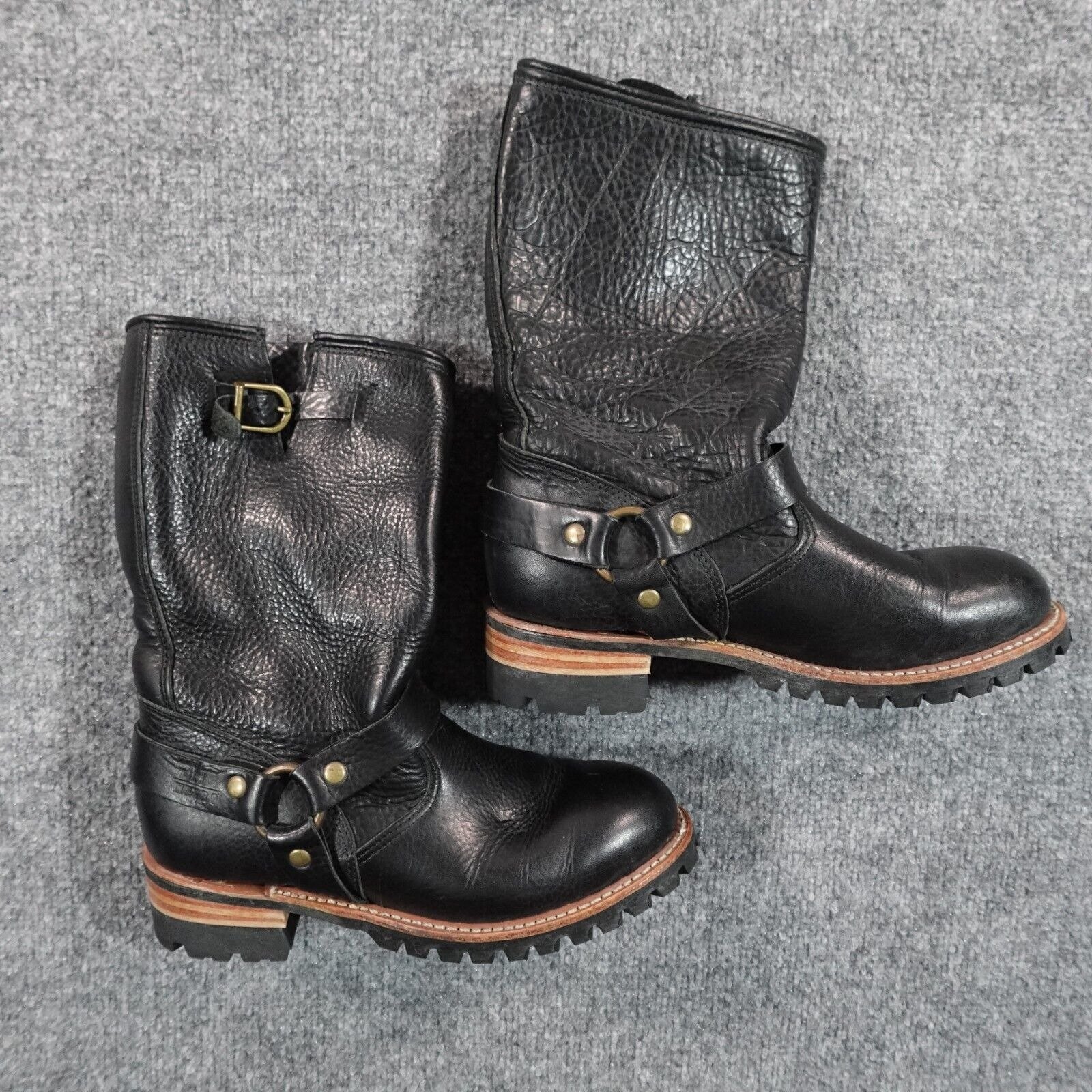 Double H Boots Women 7.5 Black HH Matterhorn Harness Leather DH5054 Ladies USA