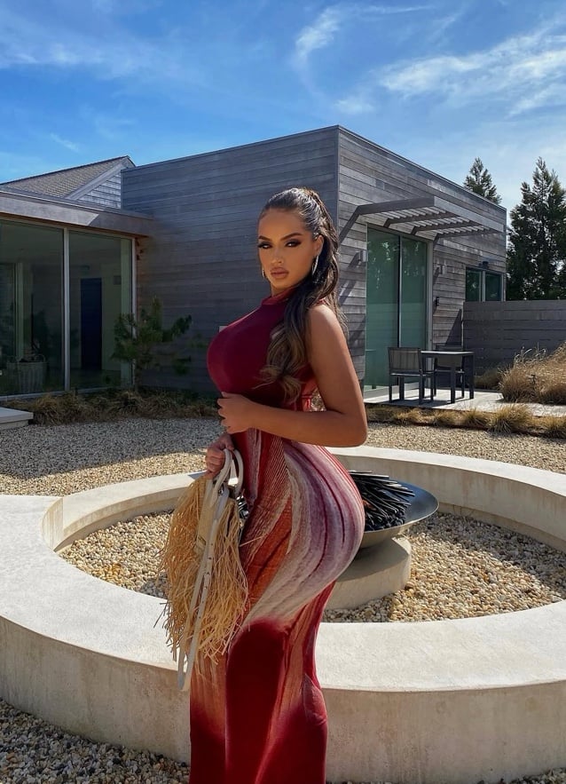 Sculpted Illusion Maxi Dress