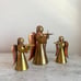 Vintage Brass and Copper Angel Candle Holders