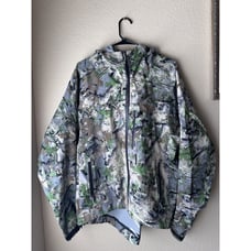 Skre Hunting Hooded Nebo Rain Jacket Summit Camo Men’s Size Medium Gently Used
