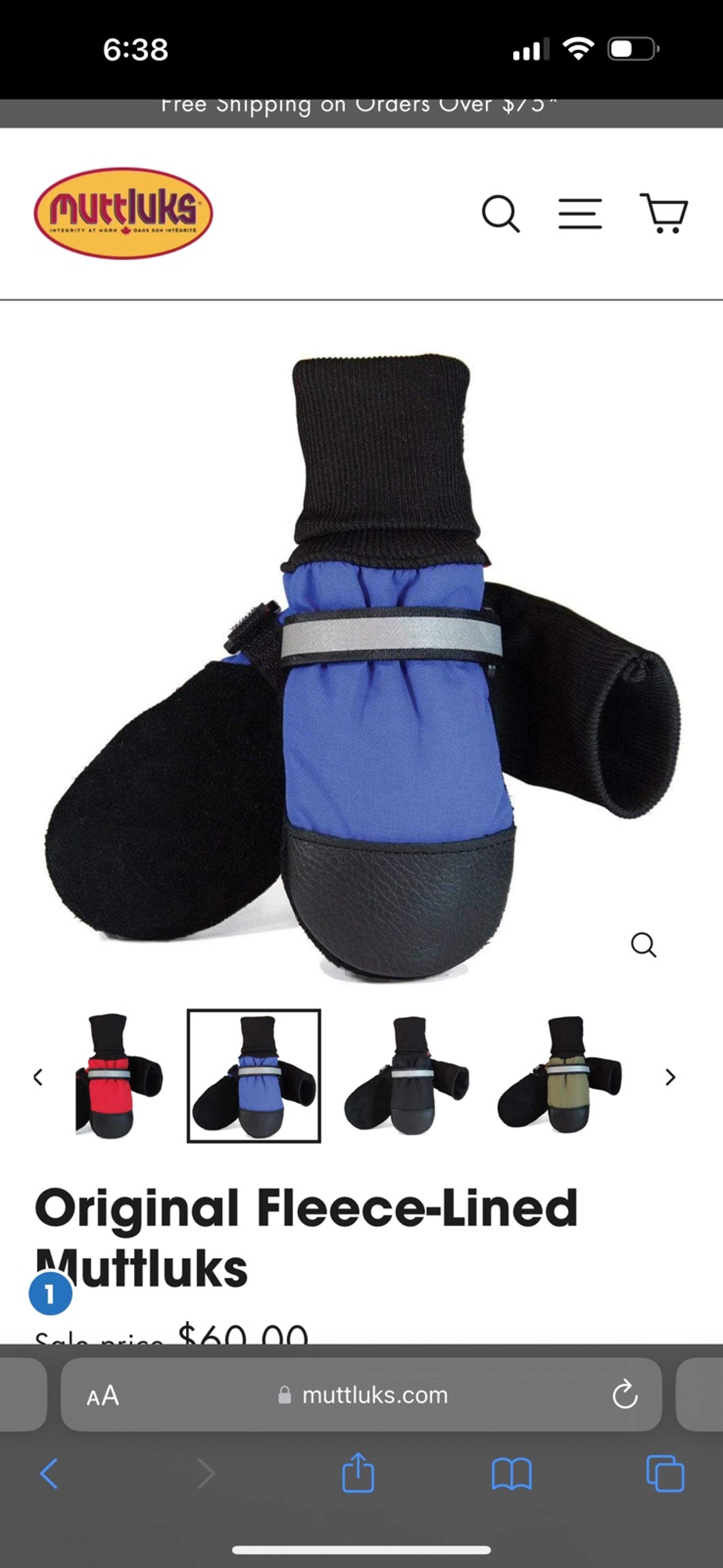 Muttluks Original Fleece-Lined Muttluks Dog Boots sz. Small