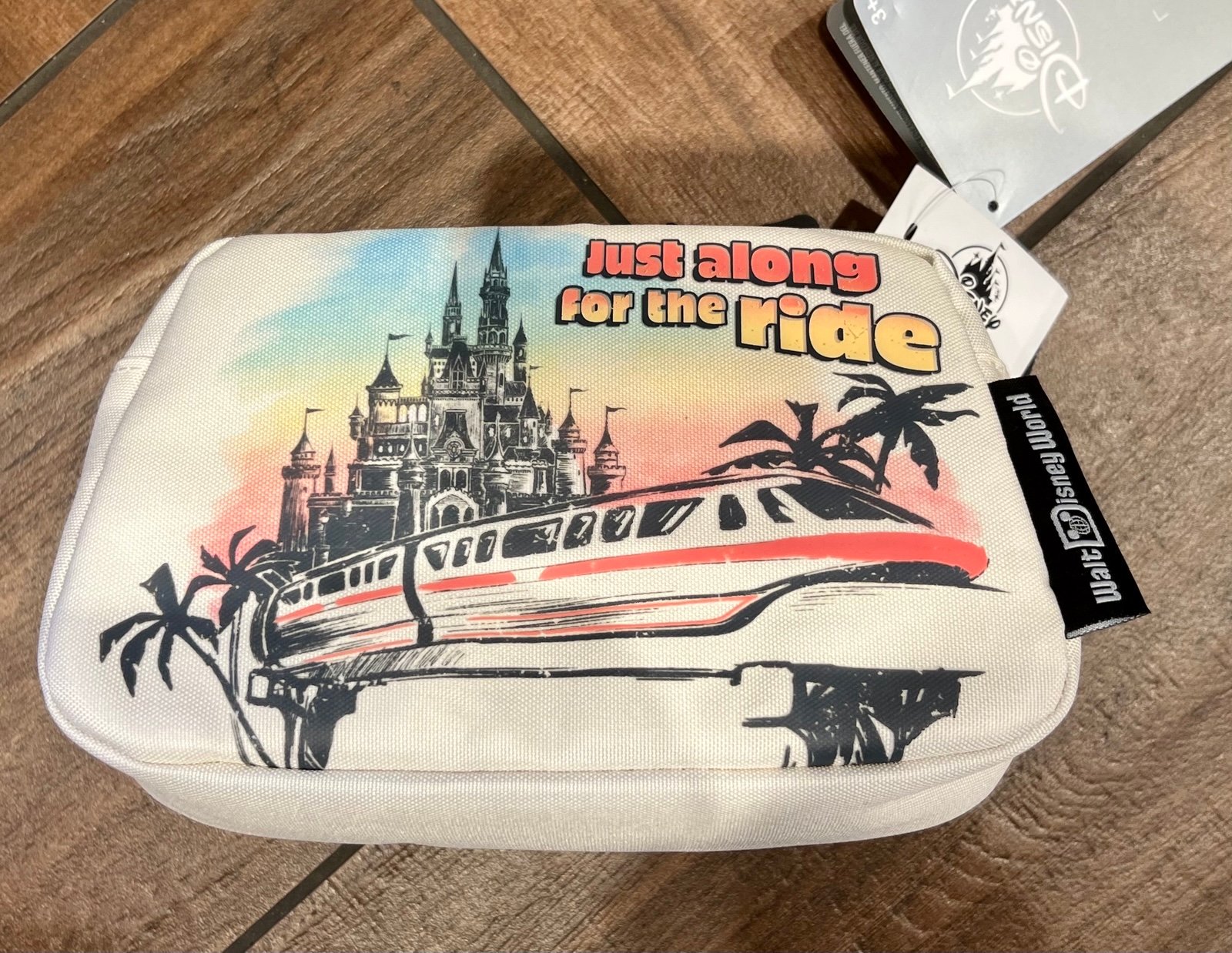 2025 Disney Parks Just Along For The Ride Monorail Castle Belt Bag Fanny Pack