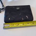 NWT Genuine Coach Black Satin Sequin Signature Small Wristlet Purse Handbag