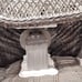 1960 Vintage White Wicker Baby Scale