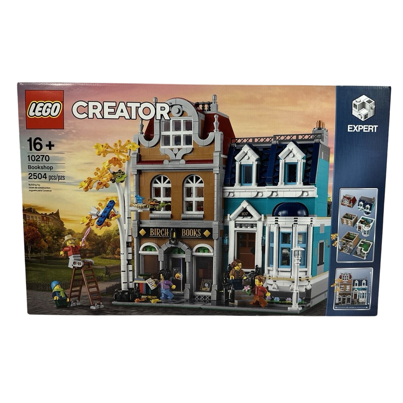 Lego Creator Expert 10270 Bookshop 2504 Pieces New Sealed Retired