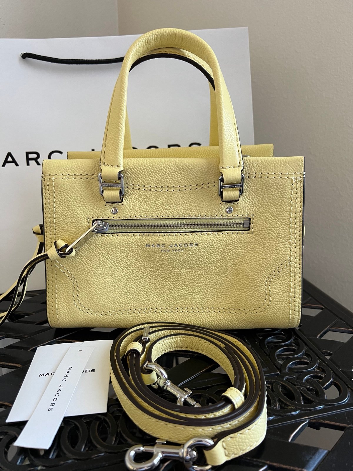 NEW Marc Jacobs Cruiser Leather Satchel/ Crossbody Bag