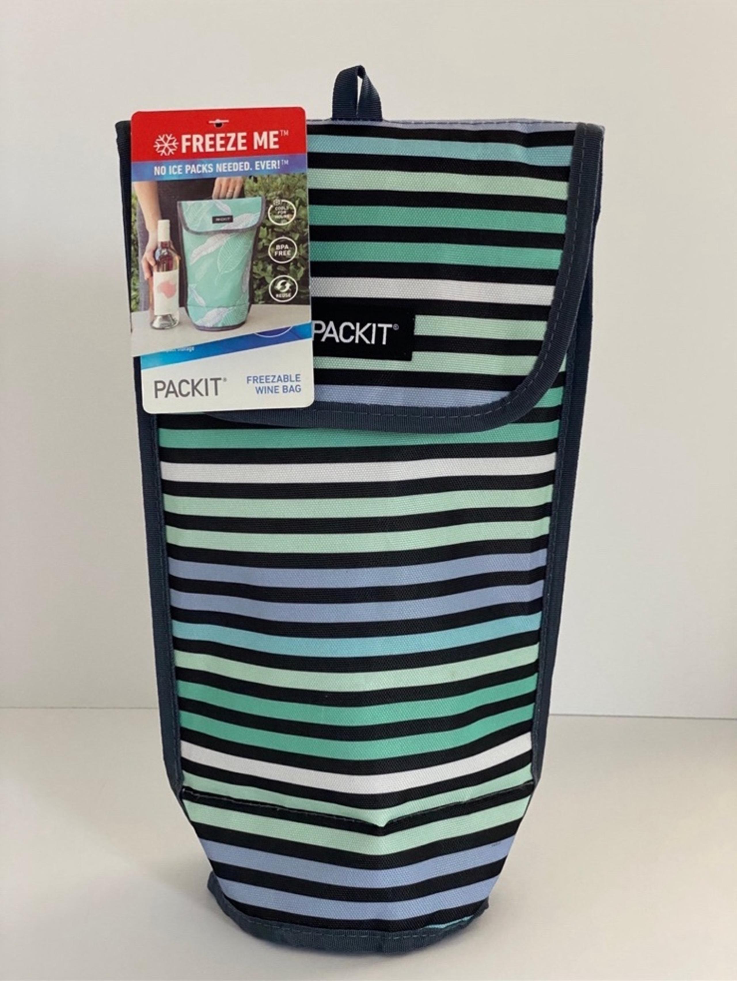 Freezable Striped Wine Bag