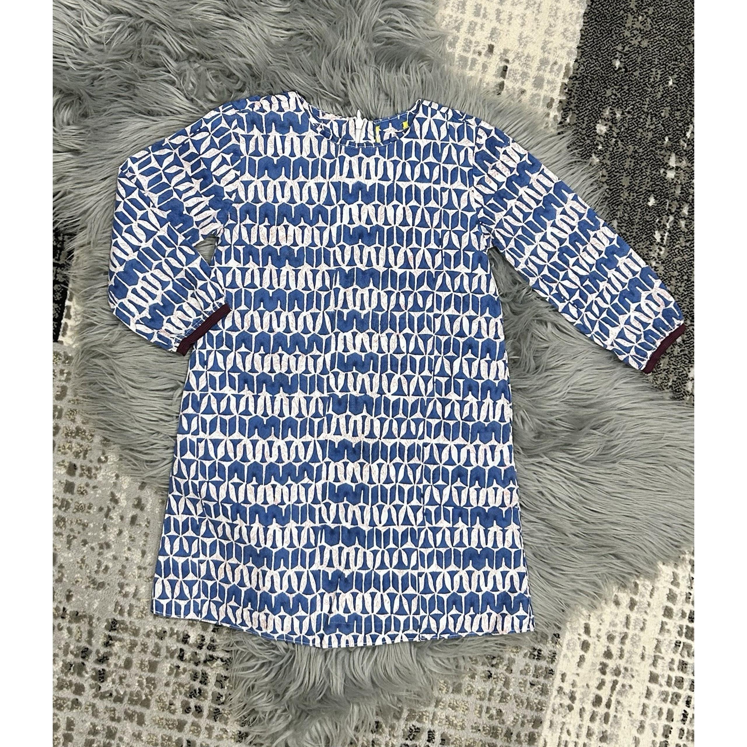 Roberta Roller Rabbit Girls Multicolor Long Sleeve Dress Size Small 4-6