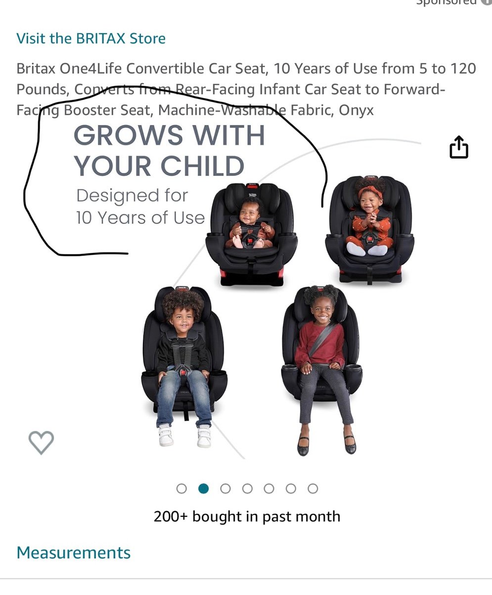 BritaxOne4Life ClickTight All-in-One Car Seat, Eclipse Black All-In-One Car Seat