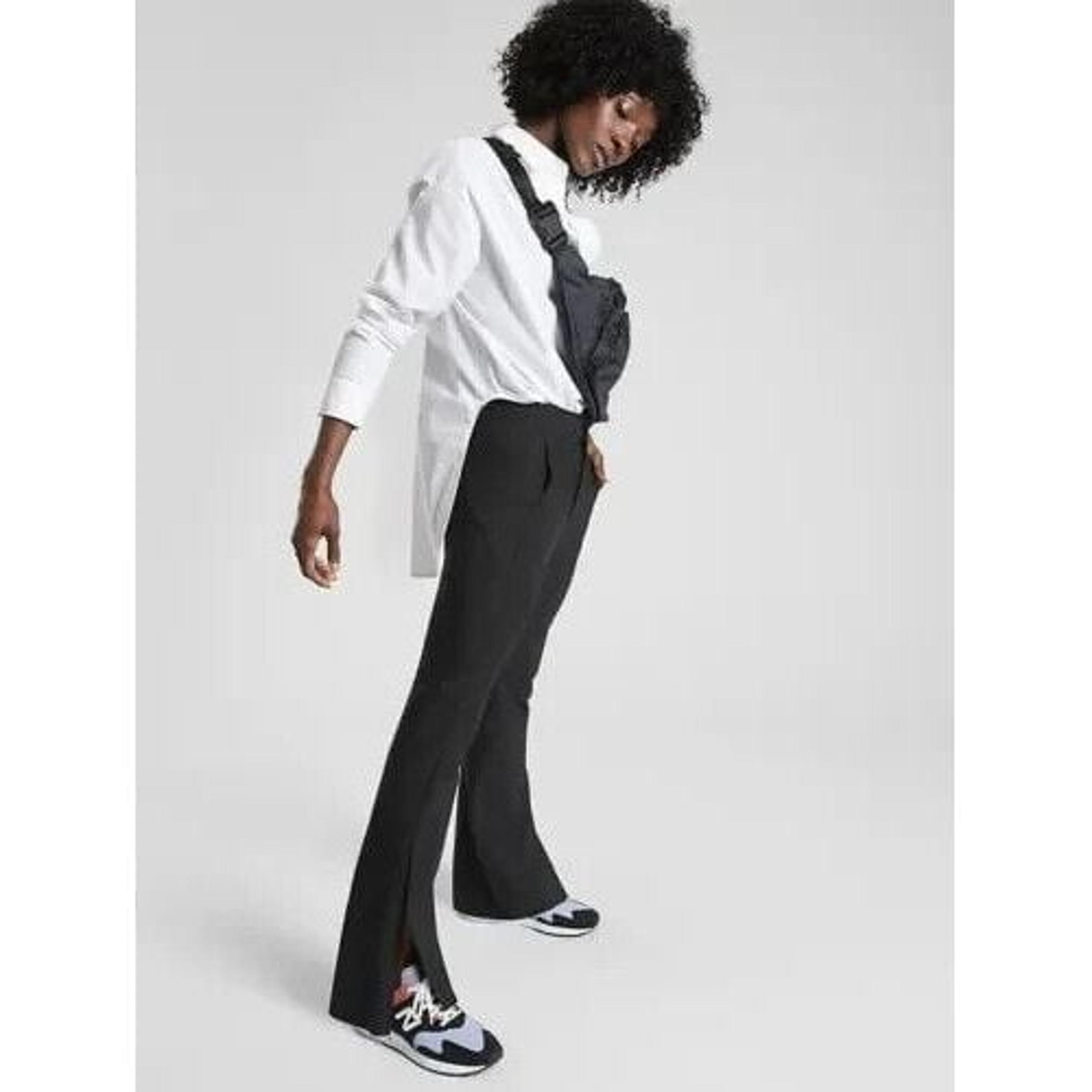 Athleta Women's Size 2 Stellar Black Cropped Ankle Zip Flare Trouser Pants