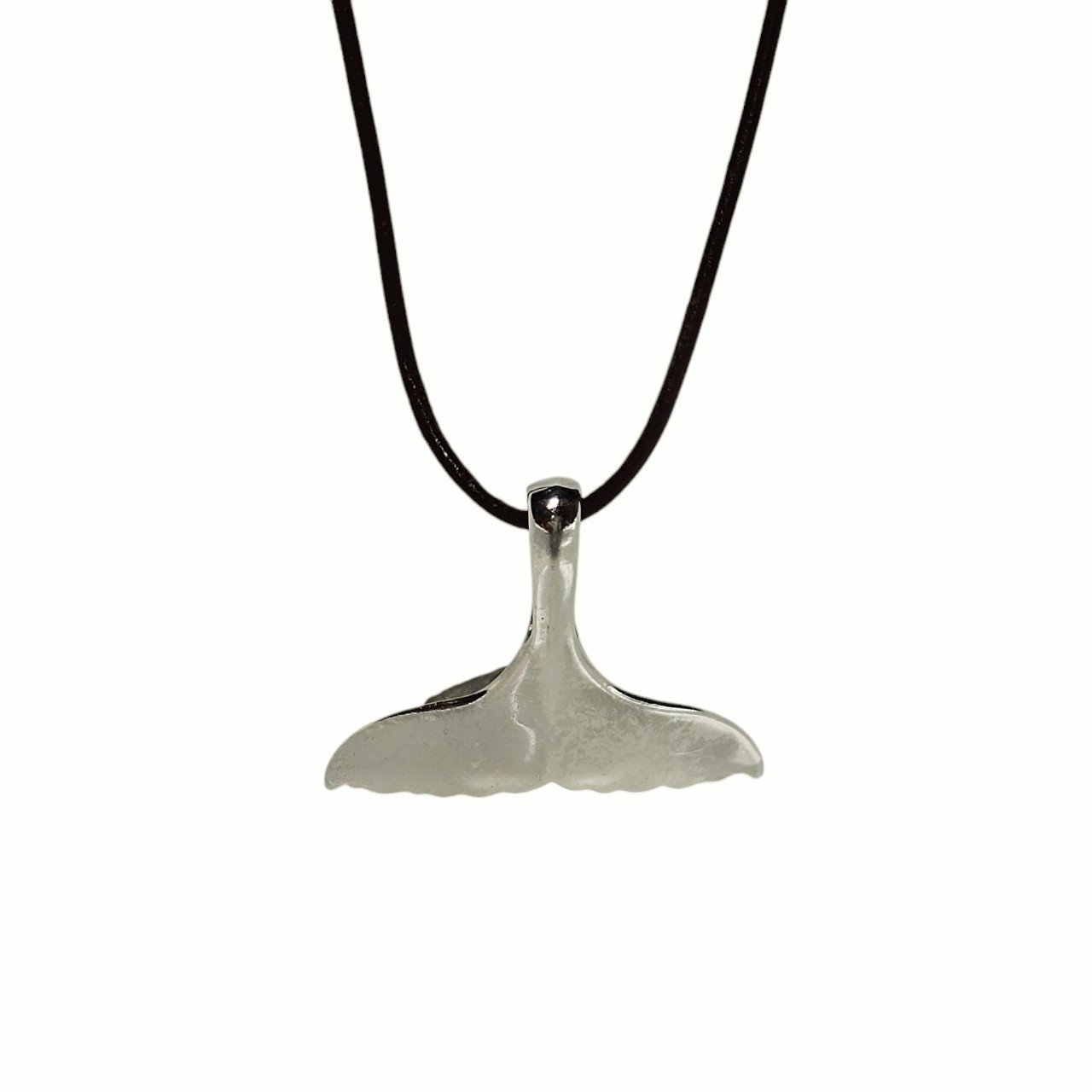 Wyland’s Sterling Silver Medium Whale Tail Pendant