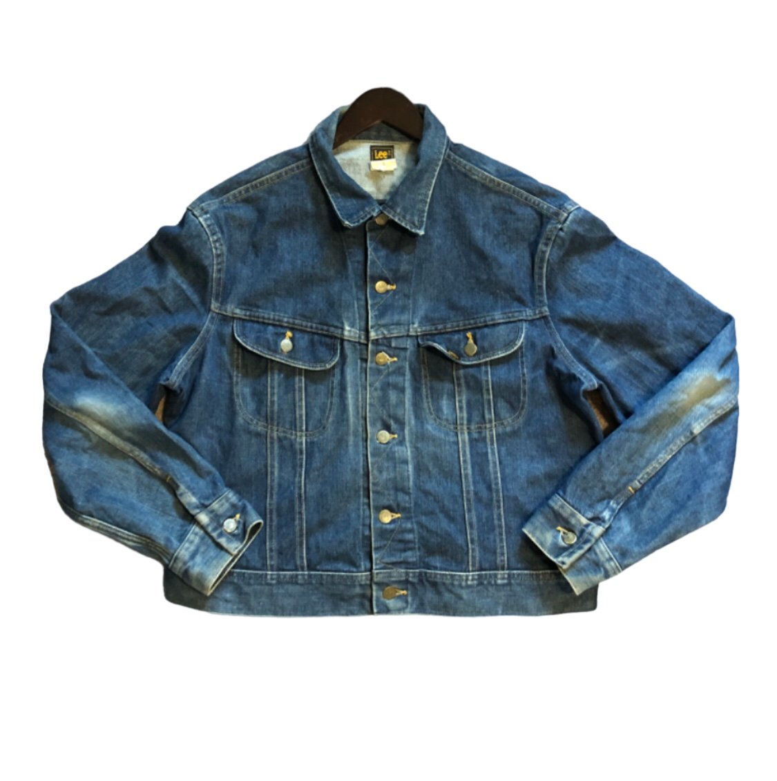 Vintage Lee Denim Truckers Jacket Made In USA Size L-XL