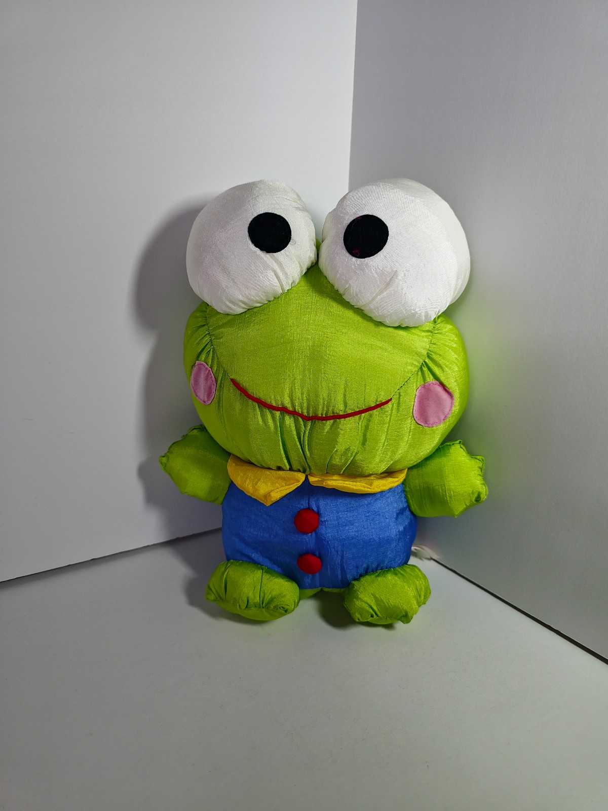 Vintage Sanrio Keroppi Nylon Plush - Classic Green Frog