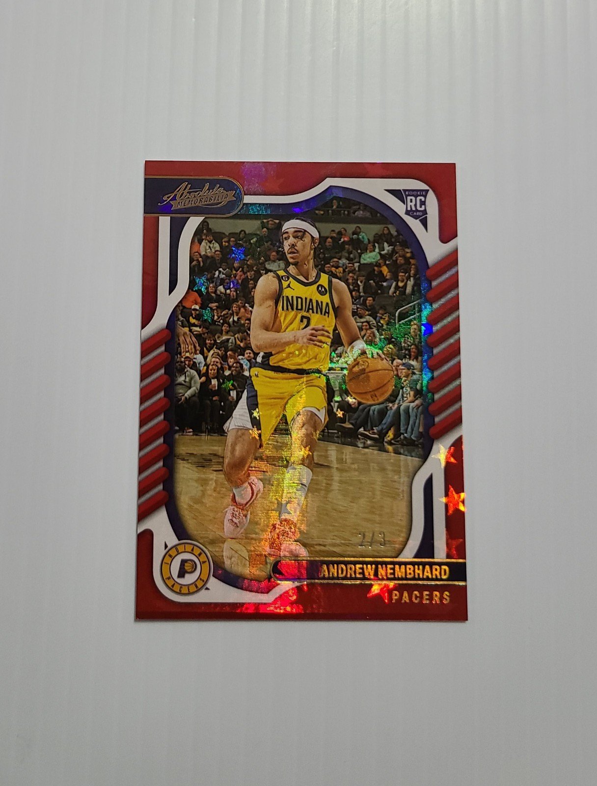 2022 Andrew Nembhard RC Absolute # 2/3 Jersey Number Indiana Pacers ASIA & GOLD