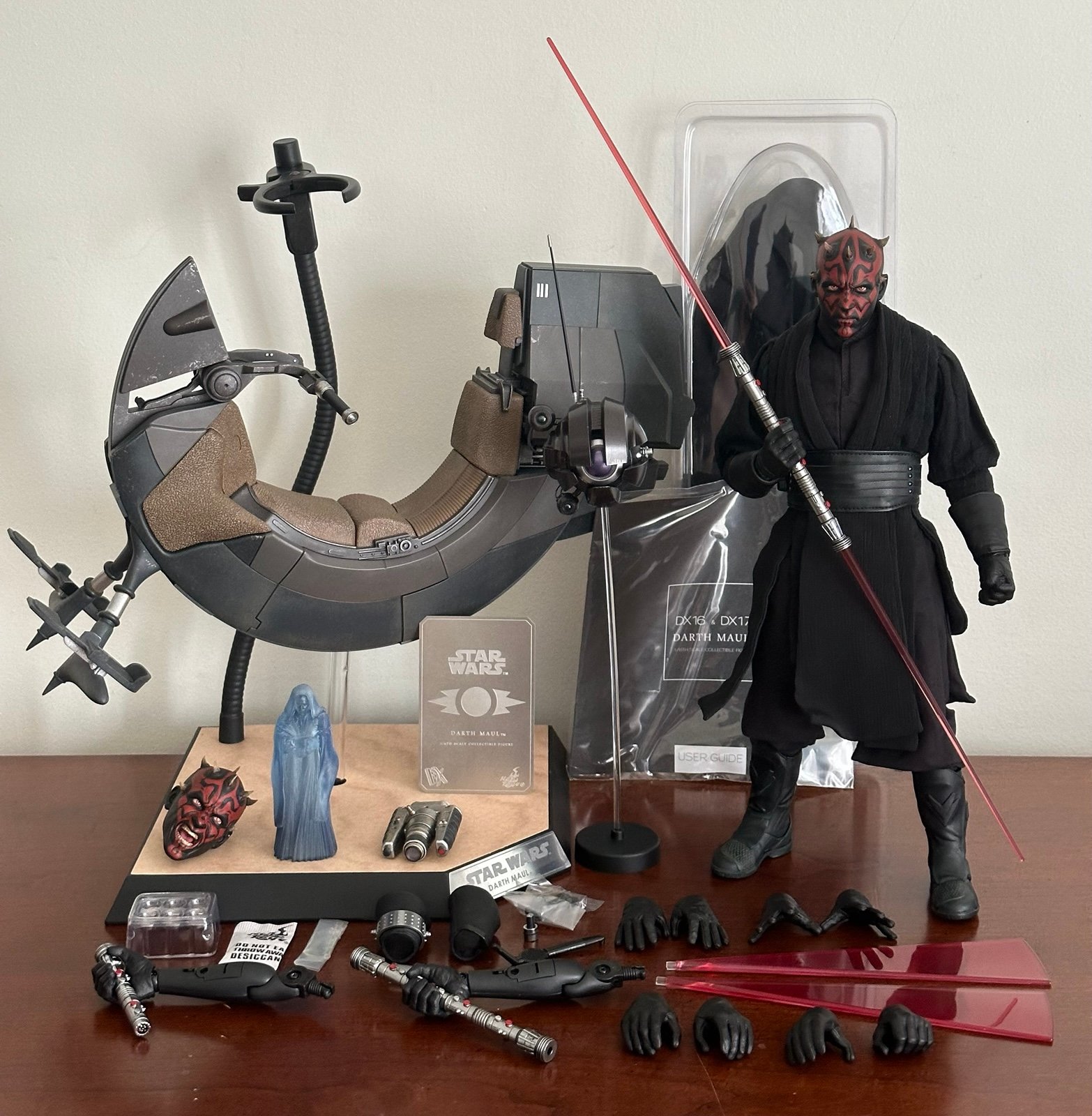 Hot Toys Star Wars Phantom Menace Darth Maul DX17 Special Edition Deluxe NO BOX