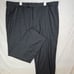 Stafford Travel Classic Fit Pleated Pants 44x30 Mid Grey Year-Round Tailored