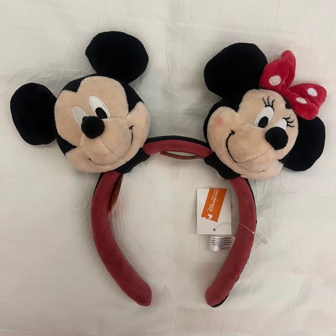 Hong Kong Disneyland Limited Edition Mickey & Minnie Customizable Ear Headband 3-Piece Set