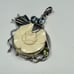Vintage Indonesia 925 Silver Pendant with Carved Flower