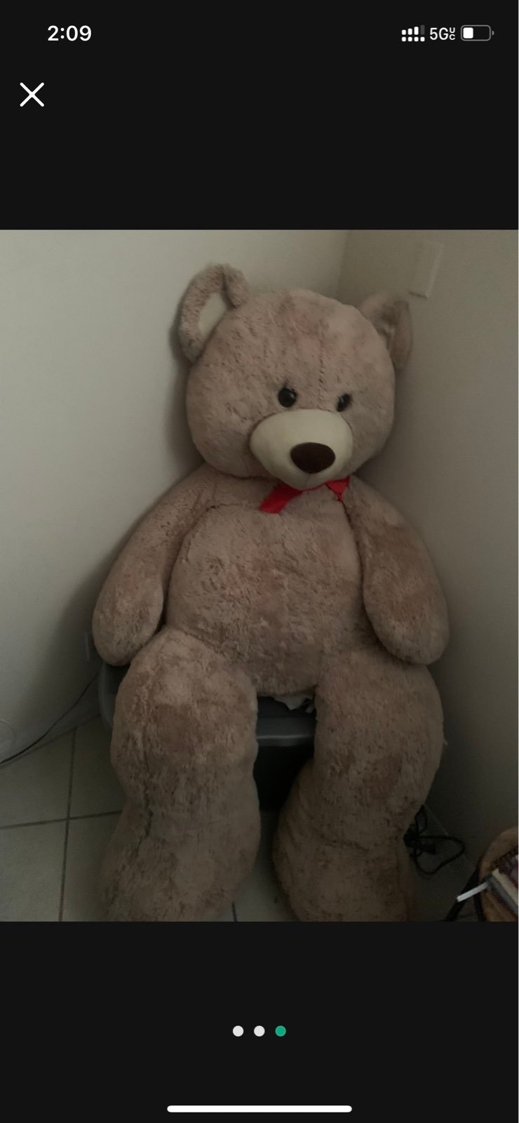 Light brown life size Teddy bear