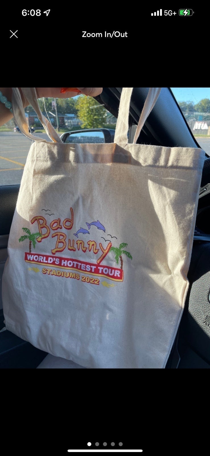 Bad bunny merch tote Authentic