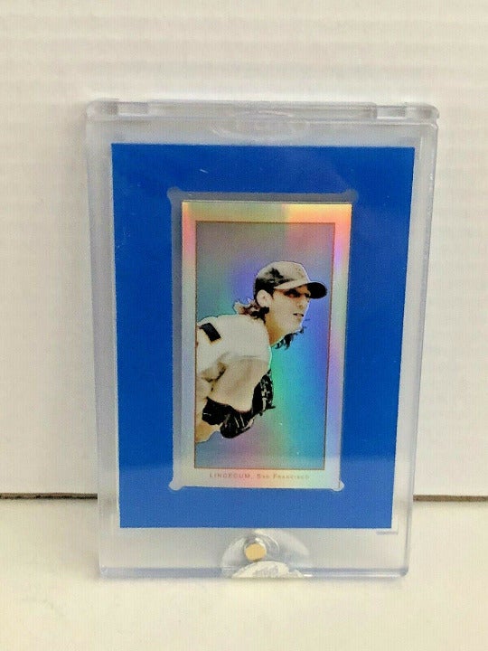 #551/749 ~ Tim Lincecum 2011 eTopps T-206 Polar Bear back Tobacco card Topps