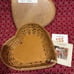 2004 Longaberger Valentines Sweetest Heart Basket Set in Warm Brown