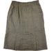 Vintage Max Mara Gold & Black Woven Linen Cotton Blend Skirt Womens Size 8