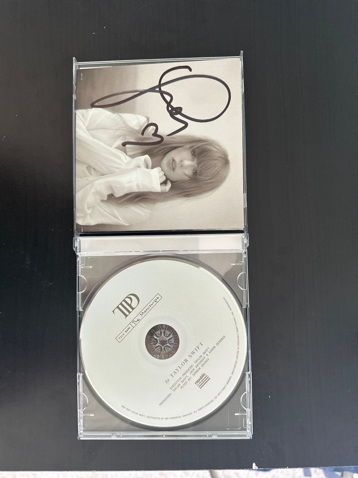 Tortured Poets Department Signed CD WITH RARE HEART