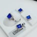 925 Sterling Silver Cubic Zircon Birthstone Jewelry Set, UU1P7A7072