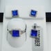 925 Sterling Silver Cubic Zircon Birthstone Jewelry Set, UU1P7A7072