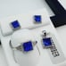 925 Sterling Silver Cubic Zircon Birthstone Jewelry Set, UU1P7A7072