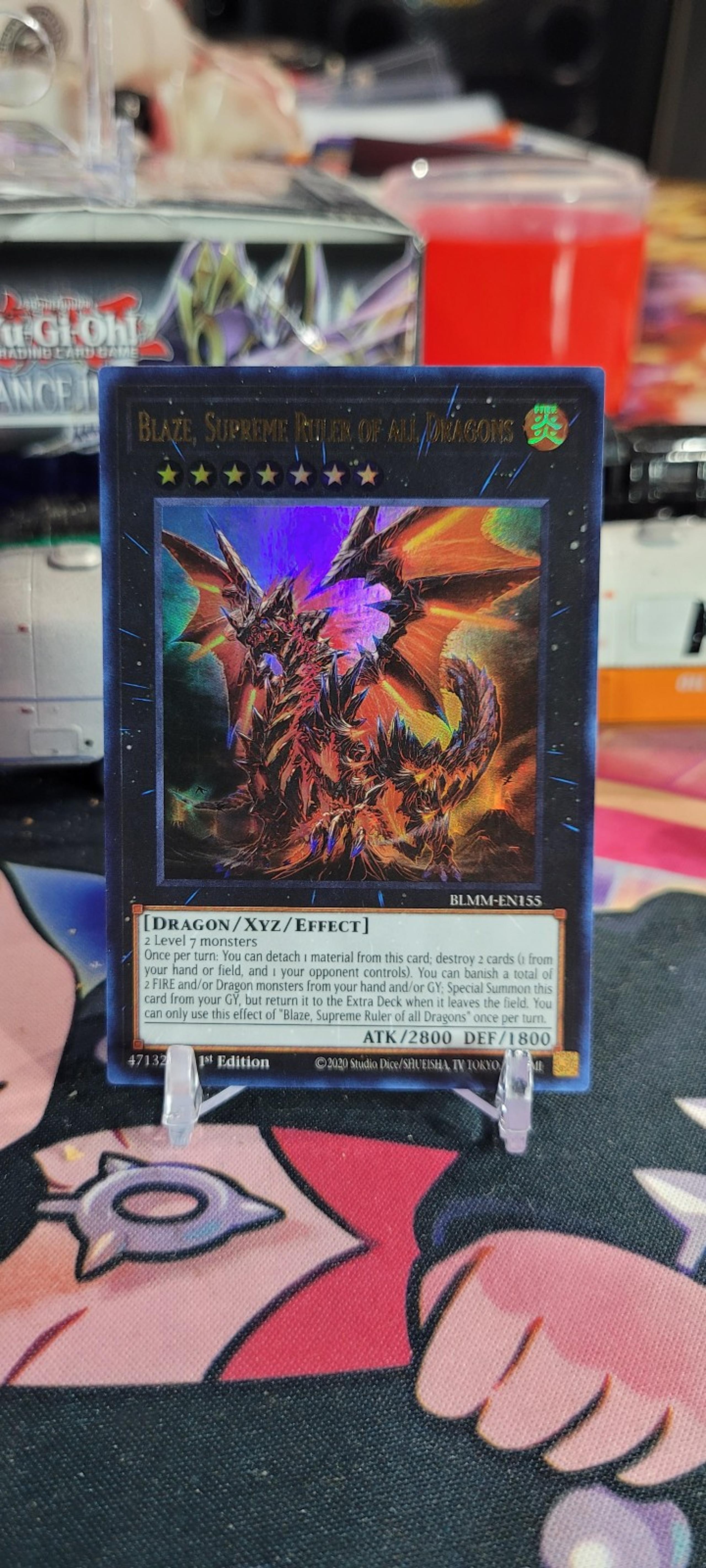 Yugioh Blaze, Supreme Ruler of all Dragons - BLMM-EN155 - Ultra Rare 1st Edition