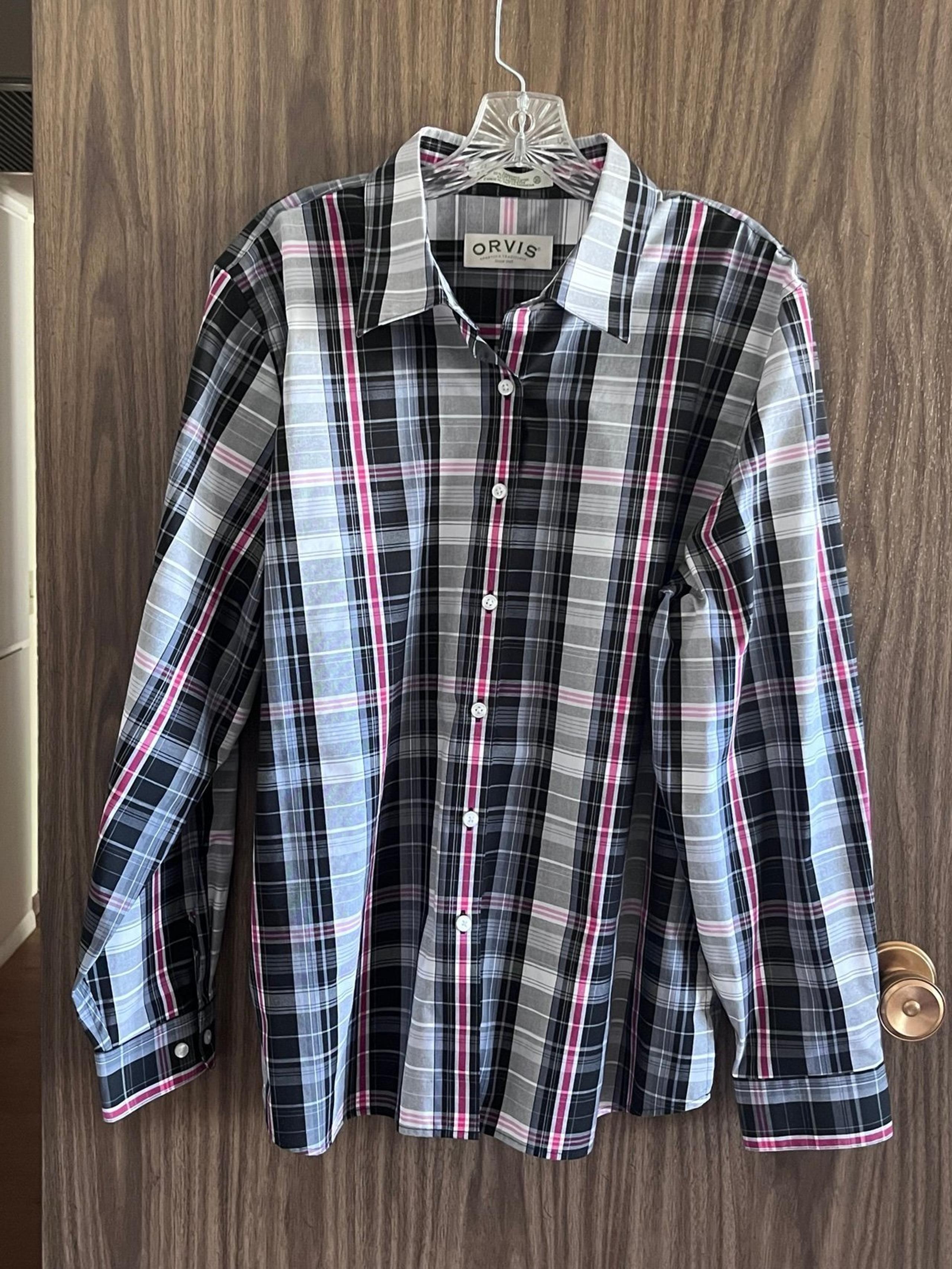 Orvis Women’s Size 20 Plaid Blouse NWOT