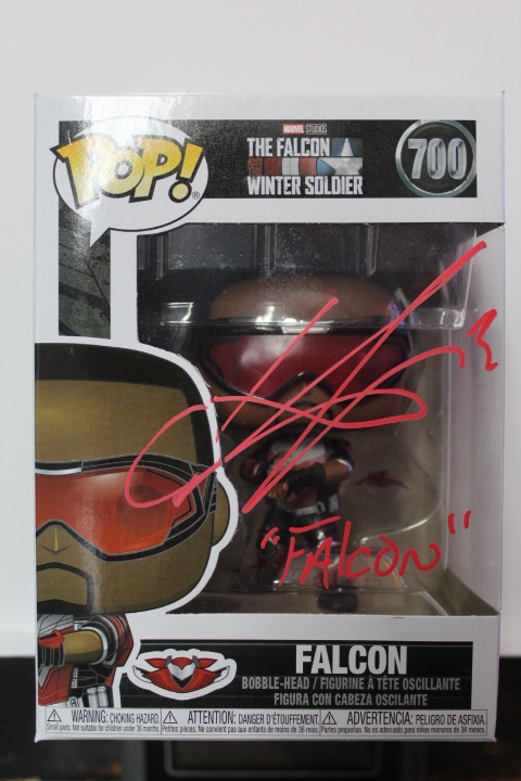 Signed Funko pop #700 - The Falcon and the Winter Soldier - Anthony Mackie +COA