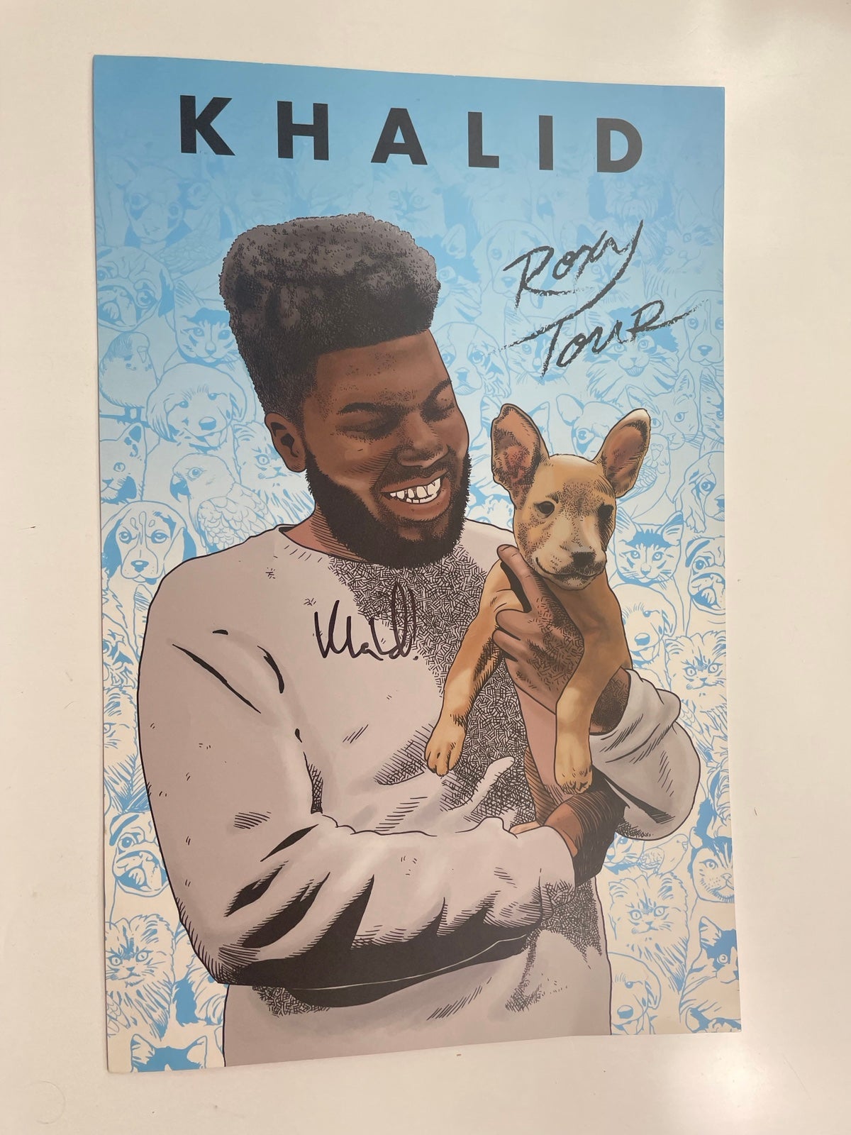 Khalid roxy autographed poster