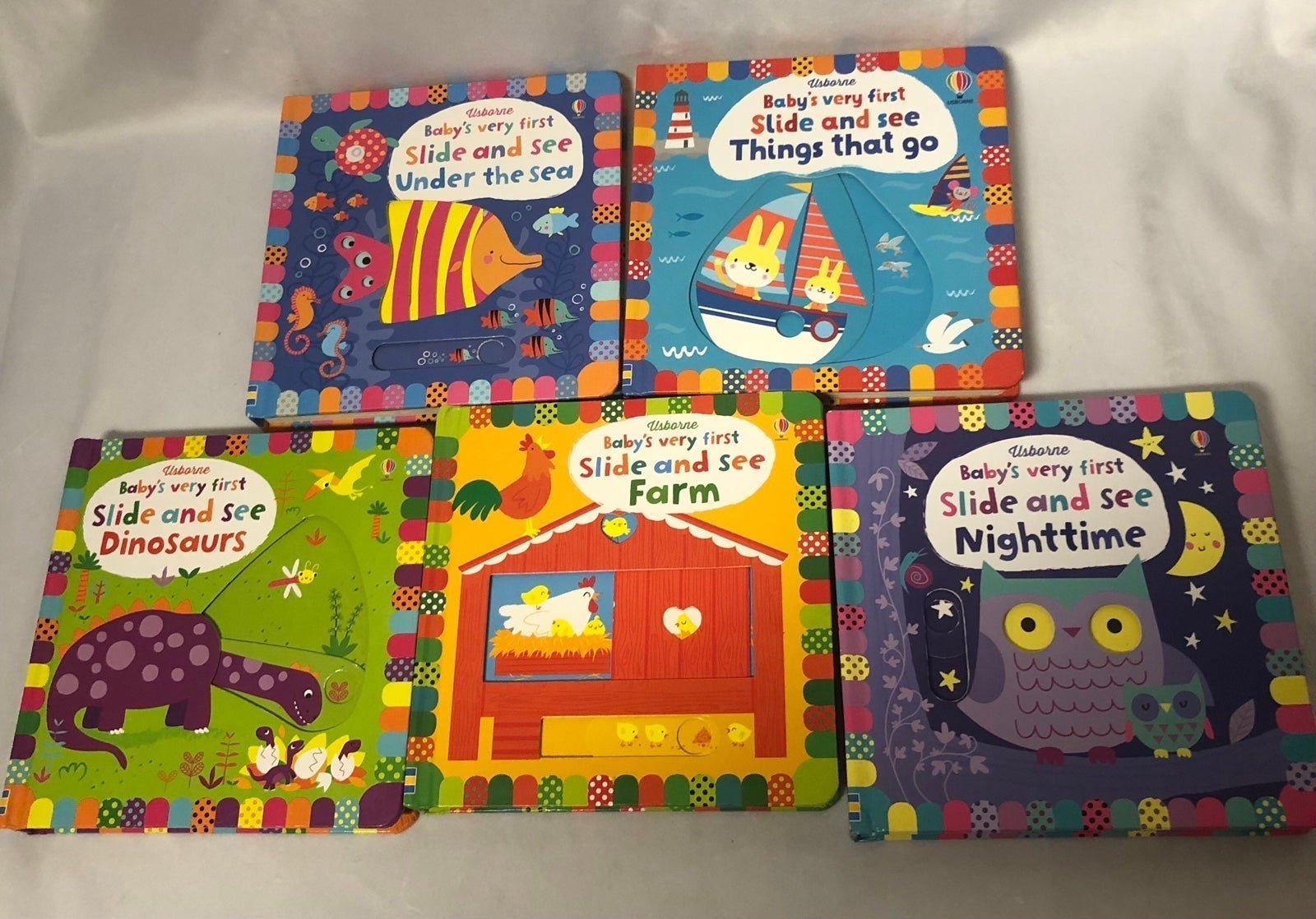 Usborne first slide and see board books lot of 5 - Fictional Children's Books Usborne first slide and see board books lot of 5 - Fictional Children's Books