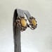 Vintage Sterling Silver Filagree Halo Mother of Pearl Earrings SE-2972